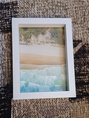 4/$30 New Whitish Wooden Frame -  5 X 7 Picture Size